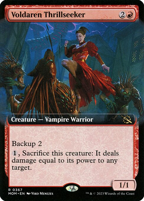 MTG Voldaren Thrillseeker MOM 367 Extended Art Foil