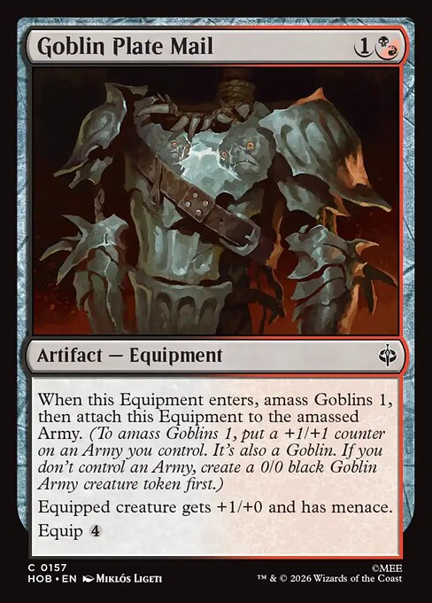 MTG Goblin Plate Mail HOB 157 Regular Nonfoil