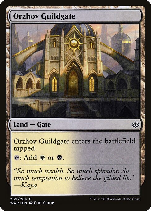 MTG Orzhov Guildgate WAR 269 Planeswalker Deck Nonfoil front