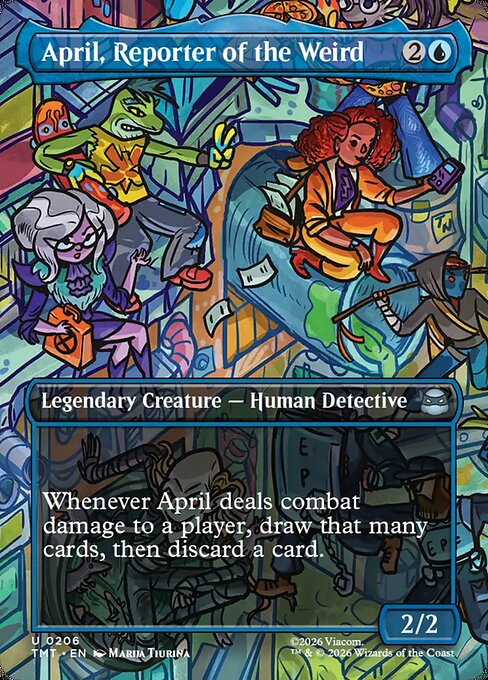 MTG April, Reporter of the Weird TMT 206 Borderless Scene Nonfoil