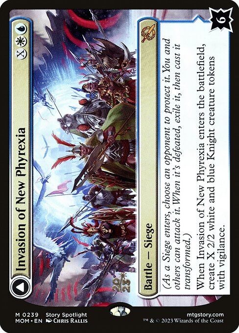 MTG Invasion of New Phyrexia // Teferi Akosa of Zhalfir PMOM 239s Prerelease Foil