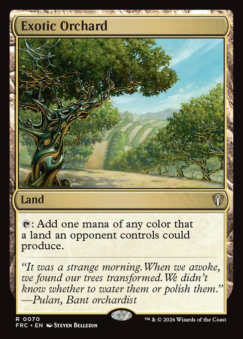 MTG Exotic Orchard FRC 070 Standard Nonfoil front