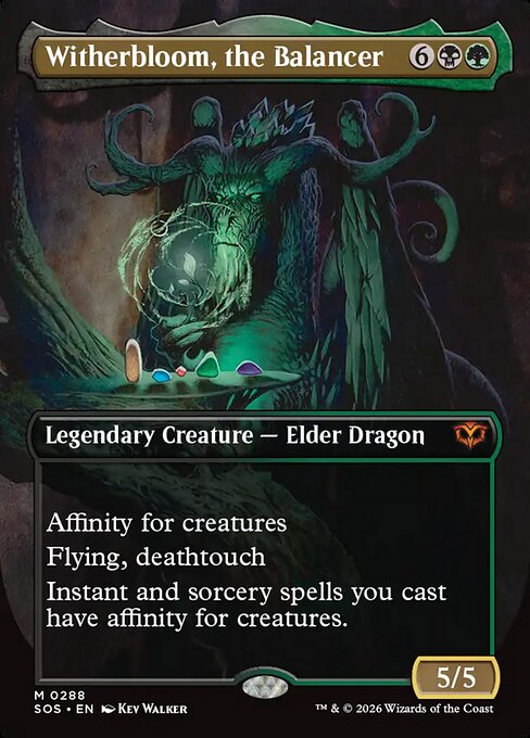 MTG Witherbloom, the Balancer SOS 288 Showcase Ring Foil