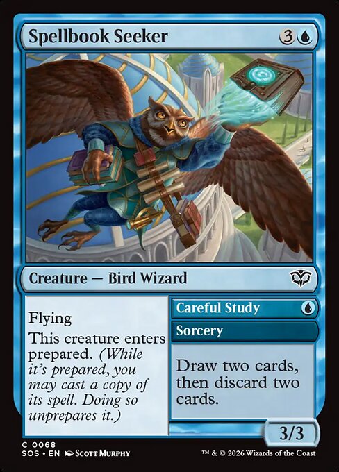 MTG Spellbook Seeker // Careful Study SOS 068 Regular Nonfoil