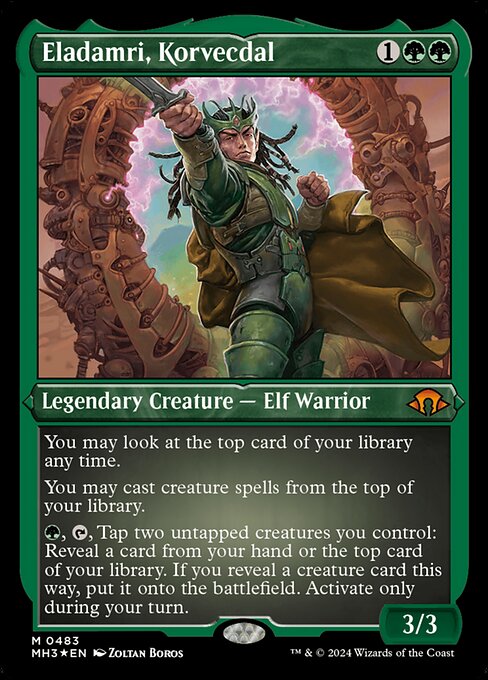 MTG Eladamri, Korvecdal MH3 483 Foil Etched Etched