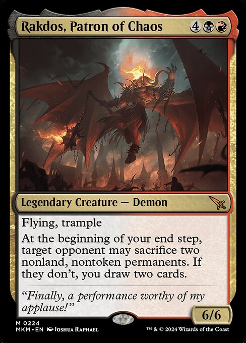 MTG Rakdos, Patron of Chaos MKM 224 Regular Nonfoil