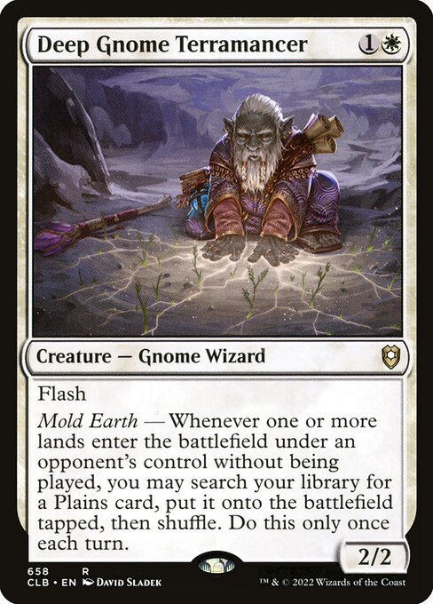 MTG Deep Gnome Terramancer CLB 658 Commander Deck Nonfoil