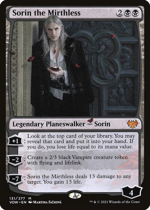 MTG Sorin the Mirthless VOW 131 Standard Foil front