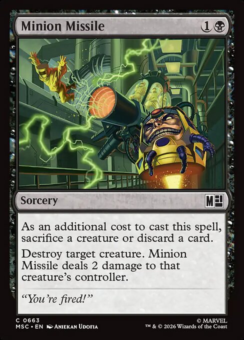 MTG Minion Missile MSC 663 Regular Nonfoil
