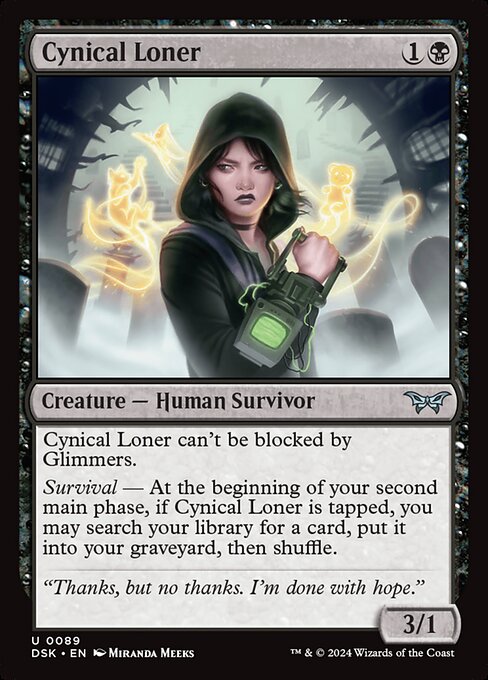 MTG Cynical Loner DSK 089 Regular Foil