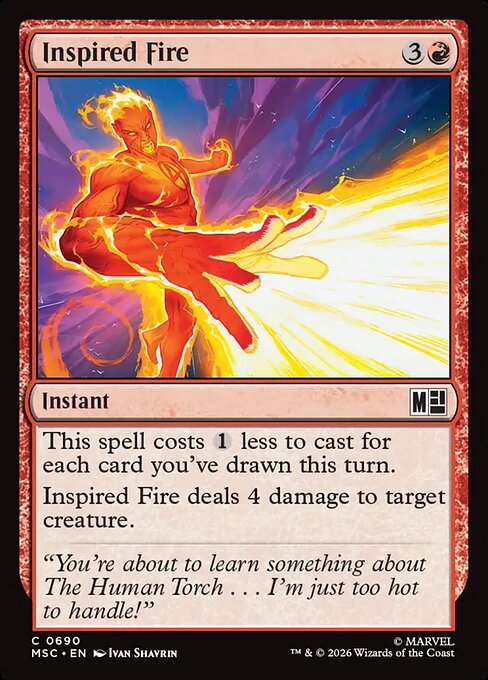 MTG Inspired Fire MSC 690 Regular Foil