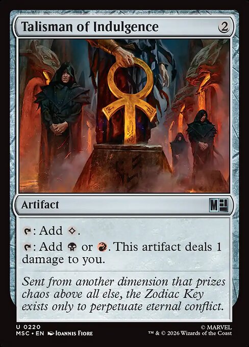 MTG Talisman of Indulgence MSC 220 Regular Nonfoil