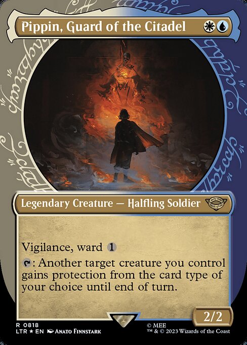 MTG Pippin, Guard of the Citadel LTR 818 Borderless Surge Foil