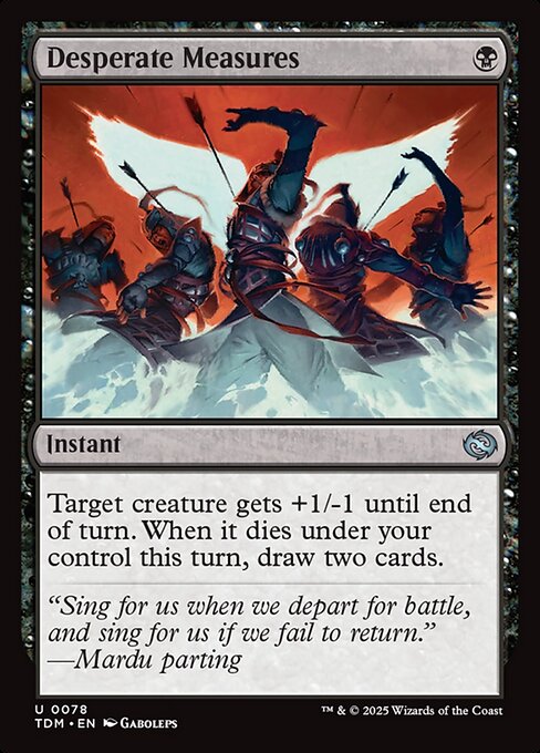 MTG Desperate Measures TDM 078 Regular Nonfoil