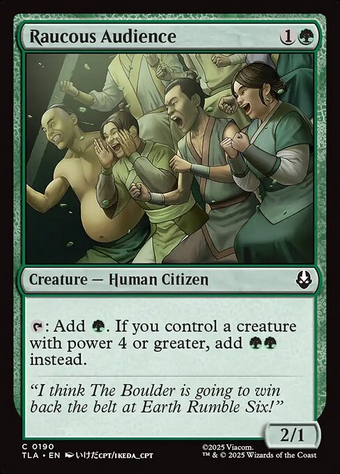 MTG Raucous Audience TLA 190 Regular Nonfoil