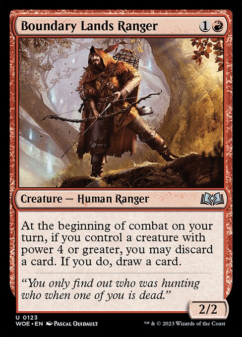 MTG Boundary Lands Ranger WOE 123 Regular Foil
