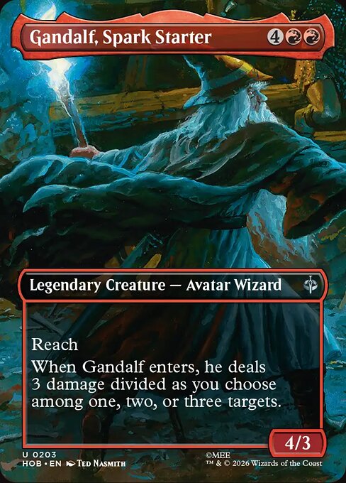 MTG Gandalf, Spark Starter HOB 203 Alternate Art Nonfoil