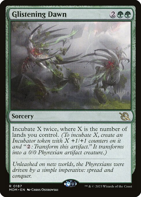 MTG Glistening Dawn PMOM 187p Promo Pack Foil