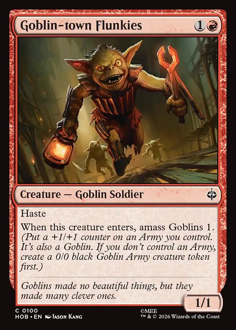 MTG Goblin-town Flunkies HOB 100 Regular Nonfoil