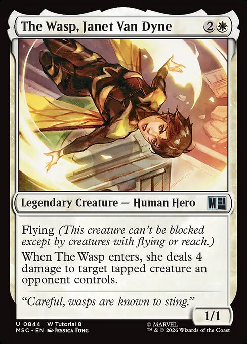 MTG The Wasp, Janet Van Dyne MSC 844 Regular Nonfoil