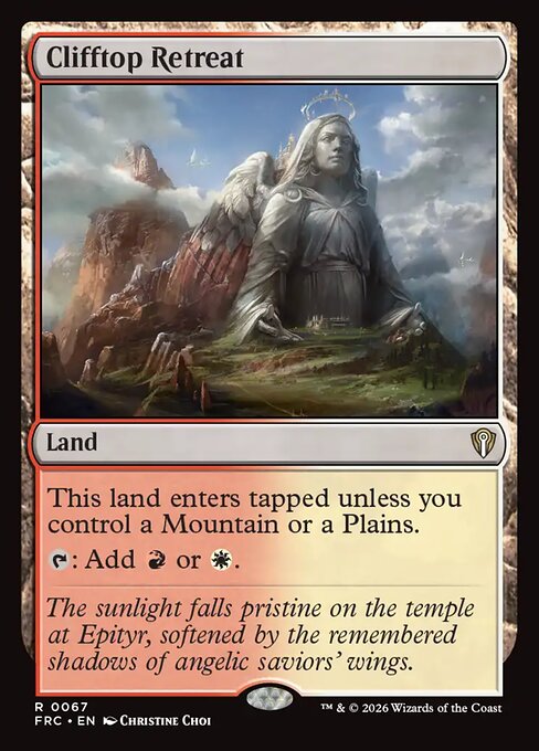 MTG Clifftop Retreat FRC 067 Standard Nonfoil front