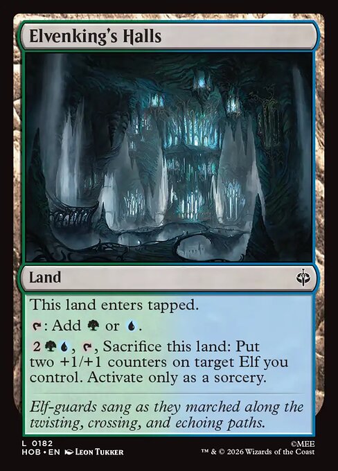 MTG Elvenking's Halls HOB 182 Regular Nonfoil