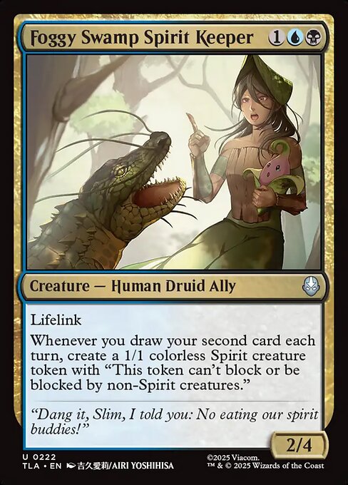 MTG Foggy Swamp Spirit Keeper TLA 222 Regular Foil