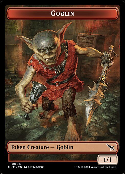 MTG Goblin Token MKM 006 Token Foil