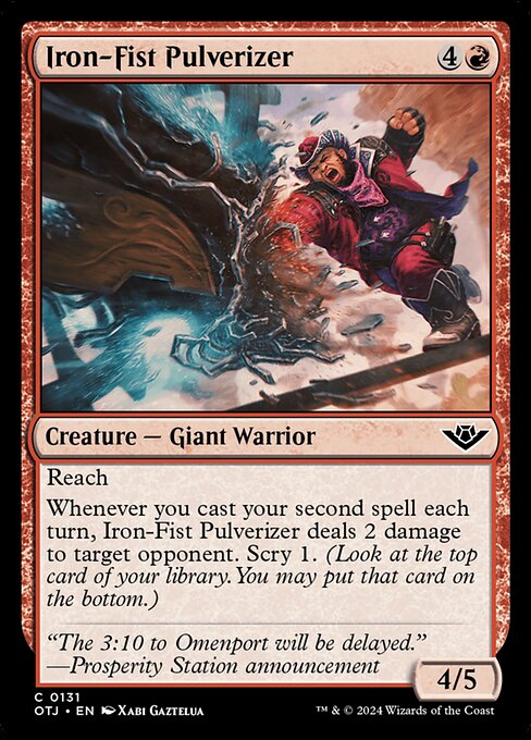 MTG Iron-Fist Pulverizer OTJ 131 Regular Nonfoil