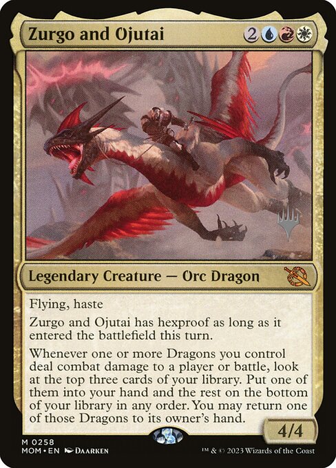 MTG Zurgo and Ojutai PMOM 258p Promo Pack Nonfoil