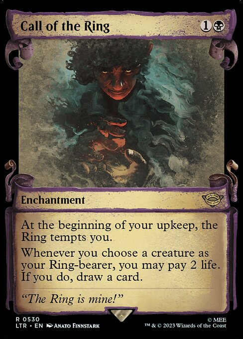 MTG Call of the Ring LTR 530 Showcase Scrolls of Middle-earth Silver Foil