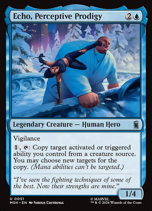 MTG Echo, Perceptive Prodigy MSH 051 Regular Foil