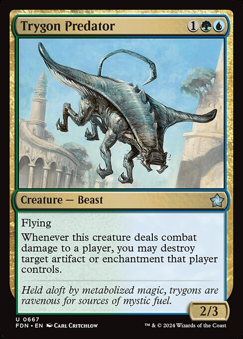 MTG Trygon Predator FDN 667 Starter Collection Nonfoil