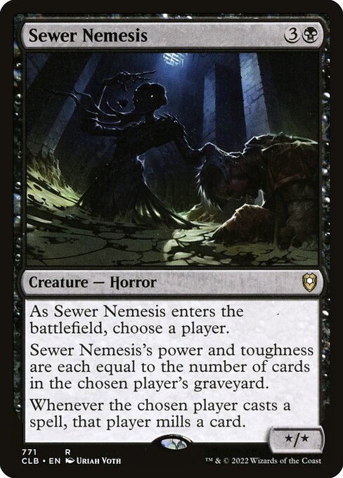 MTG Sewer Nemesis CLB 771 Commander Deck Nonfoil