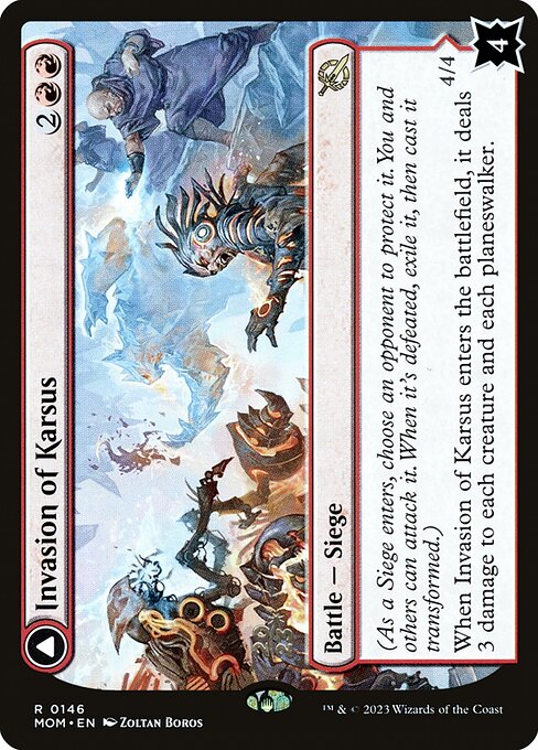 MTG Invasion of Karsus // Refraction Elemental PMOM 146s Prerelease Foil