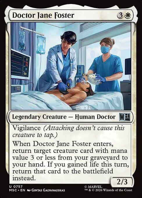 MTG Doctor Jane Foster MSC 757 Regular Nonfoil