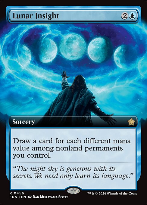 MTG Lunar Insight FDN 456 Extended Art Foil