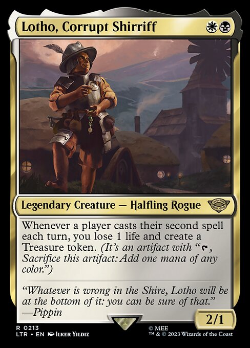 MTG Lotho, Corrupt Shirriff LTR 213 Regular Foil