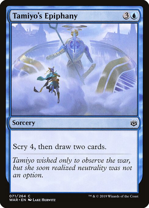 MTG Tamiyo's Epiphany WAR 071 Standard Nonfoil front