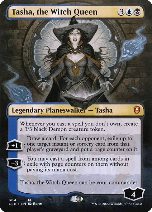 MTG Tasha, the Witch Queen CLB 364 Borderless Nonfoil