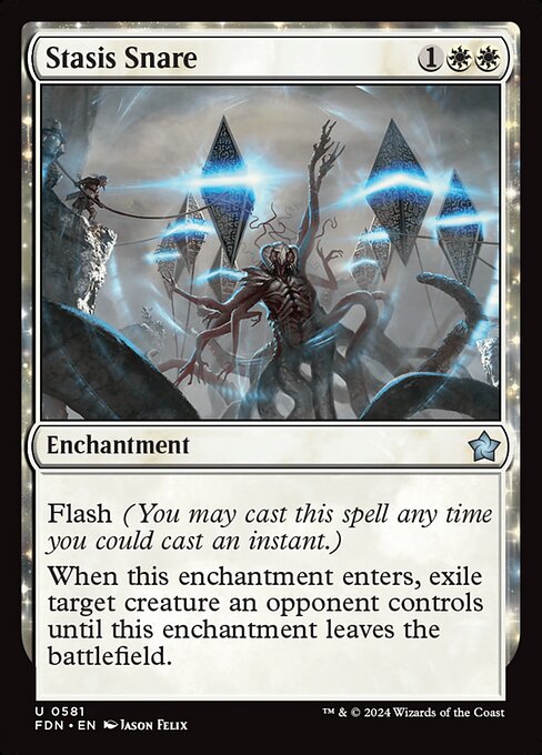 MTG Stasis Snare FDN 581 Starter Collection Nonfoil
