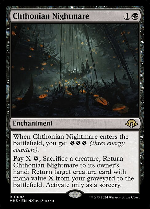 MTG Chthonian Nightmare MH3 083 Regular Nonfoil