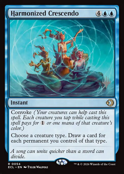 MTG Harmonized Crescendo PECL 054p Promo Pack Foil