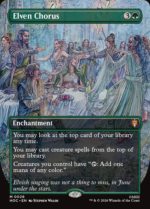 MTG Elven Chorus HOC 026 Regular Foil