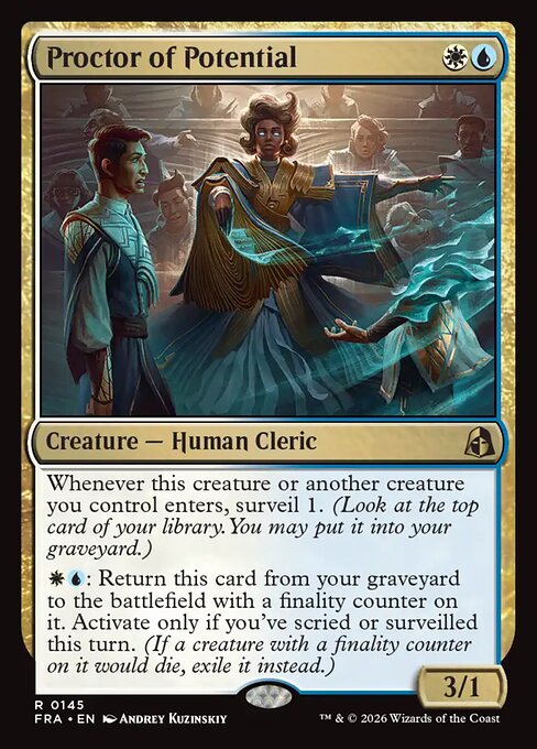 MTG Proctor of Potential FRA 145 Standard Nonfoil front