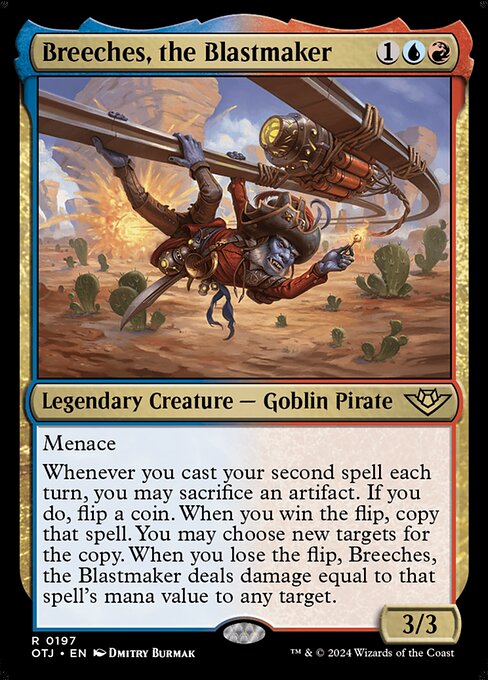 MTG Breeches, the Blastmaker OTJ 197 Regular Foil