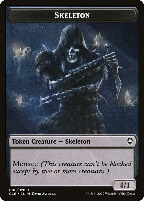 MTG Skeleton Token CLB 008 Token Nonfoil