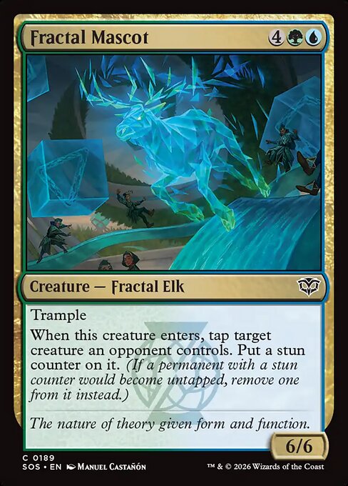 MTG Fractal Mascot SOS 189 Regular Nonfoil