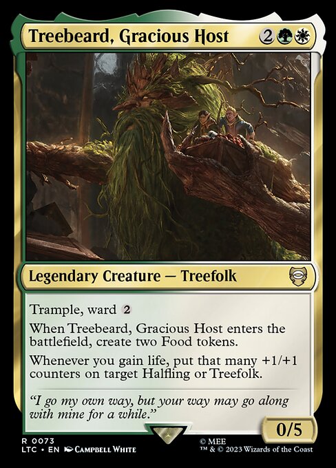 MTG Treebeard, Gracious Host LTC 073 Regular Nonfoil