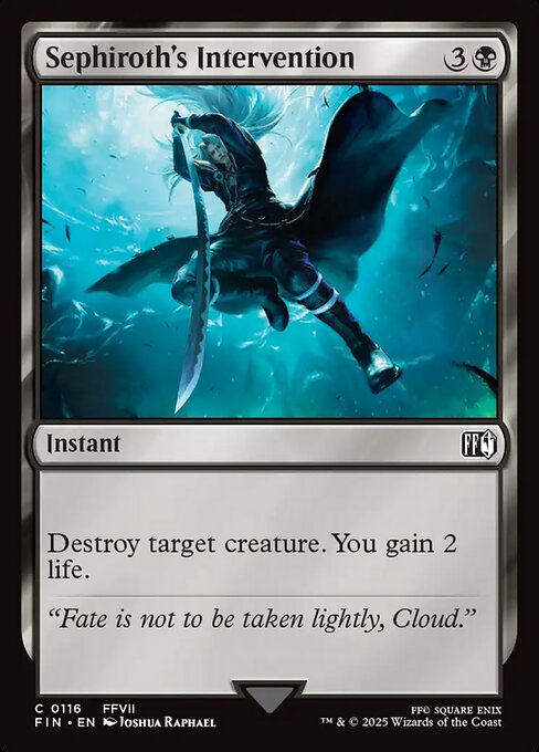MTG Sephiroth's Intervention FIN 116 Regular Nonfoil